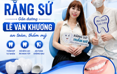 Bọc răng sứ gần đường Lê Văn Khương an toàn, thẩm mỹ