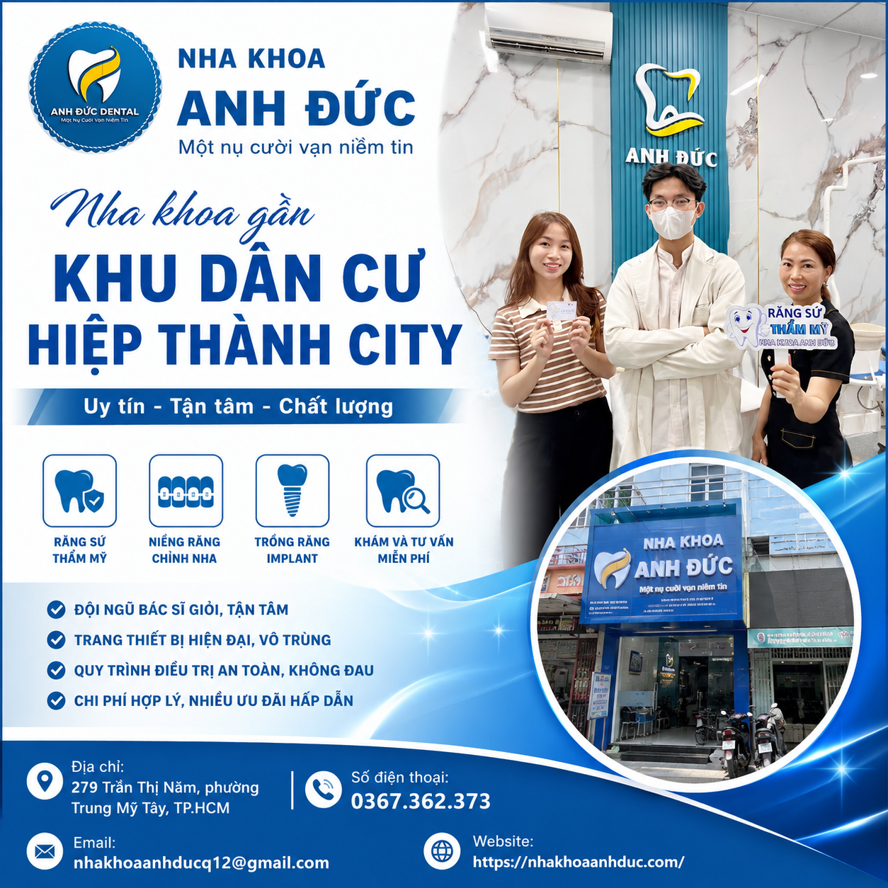 Nha khoa gần khu dân cư Hiệp Thành City