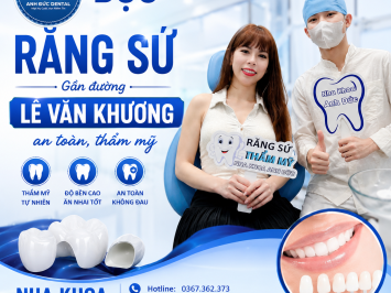 Bọc răng sứ gần đường Lê Văn Khương an toàn, thẩm mỹ